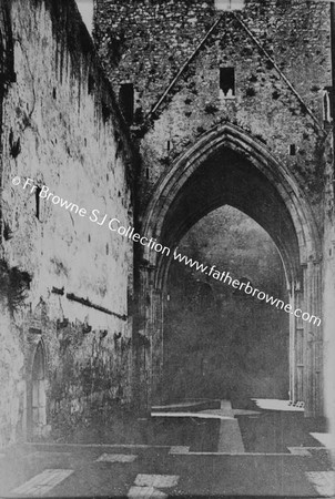 CASHEL  FROM HIGH ALTAR LOOKING TOWARD PALACE